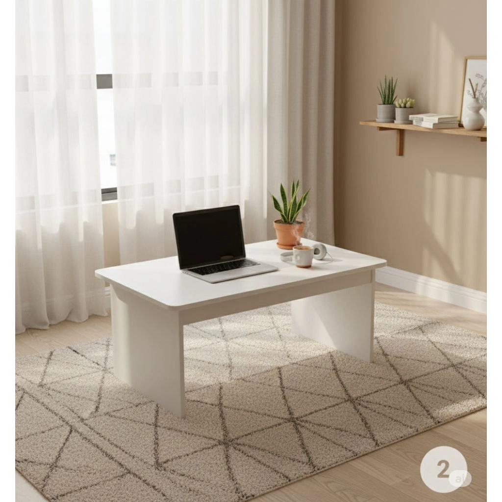 Meja Belajar Laptop Lesehan Minimalis Meja Kopi Coffe Table / Meja Laptop Belajar Anak Kokoh