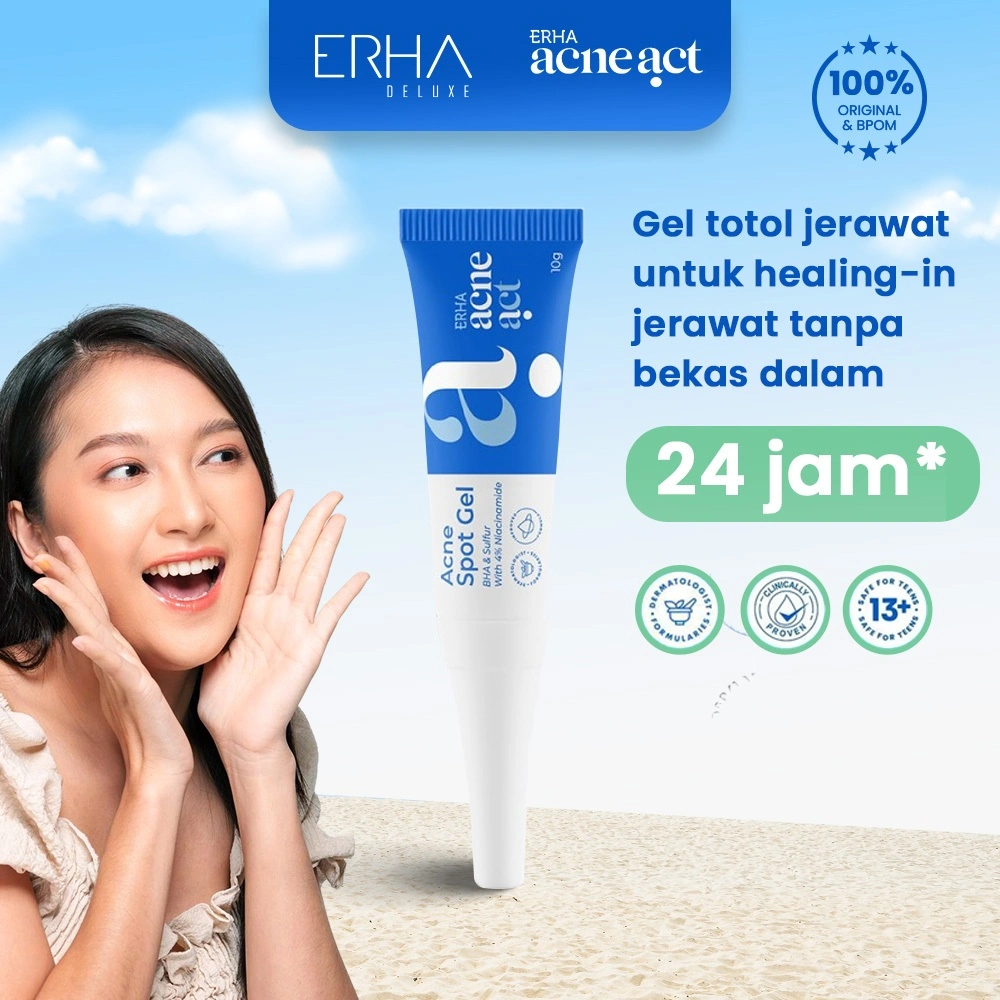 ERHA Acne Spot Gel - Obat Jerawat Ampuh - Terbukti Klinis / BPOM / Best Seller