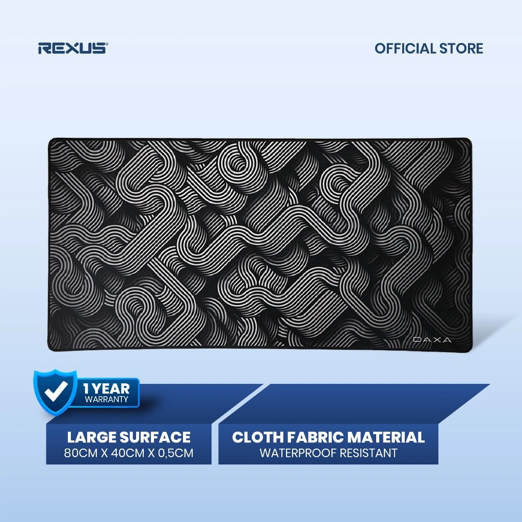 Rexus Mousepad Gaming Daxa Retro Mousemat Extended Cloth XL