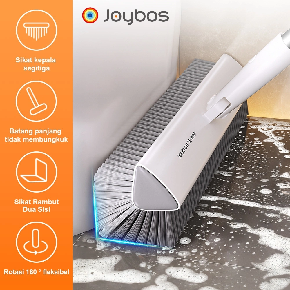 JOYBOS DS01 V-shaped Floor Brush Alat pembersih sudut-sudut kamar mandi