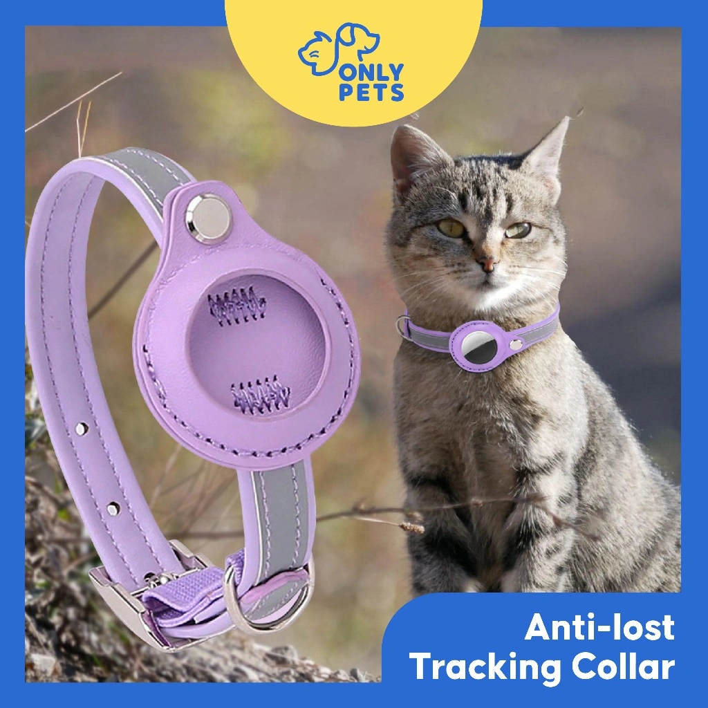 ONLY PETS Kalung Pelacak Kucing Anjing Anti Hilang Strap Reflektif Pet Locater Anti-lost Air Tag Tracker Collar Find GPS