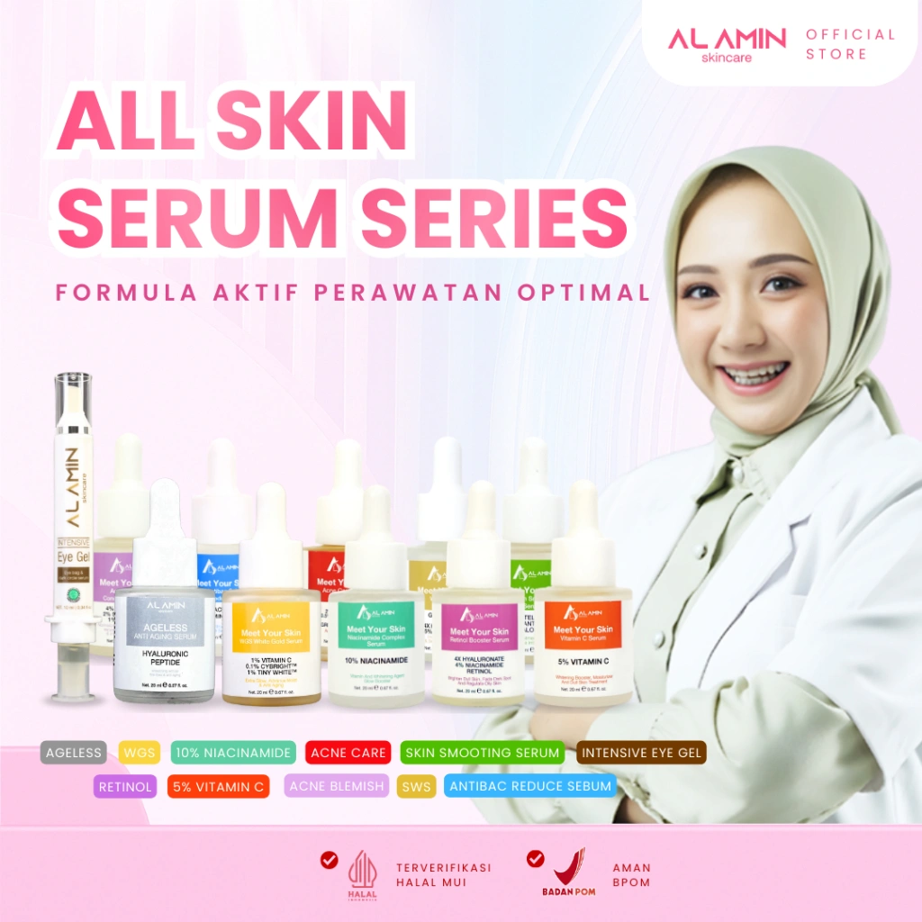Alamin Serum | Whitening&Glow/Acne Treatment/Scars/Dull Skin/Oily Skin/Hydrating/Anti Aging