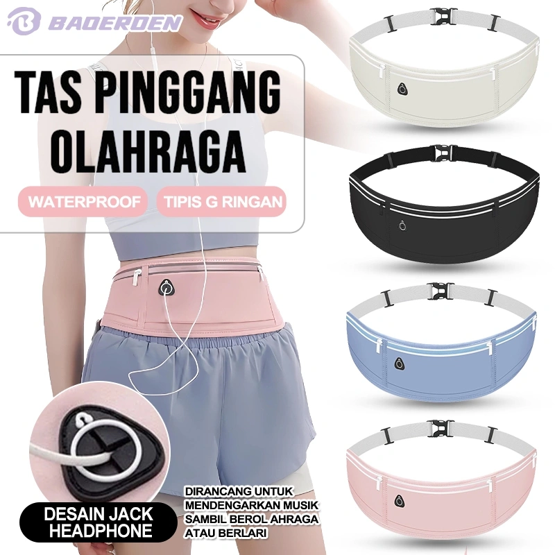 Tas Pinggang Lari WaterProof / Running Belt Tas Pinggang HP Olahraga Lari Jogging Sepeda / Tas Joging