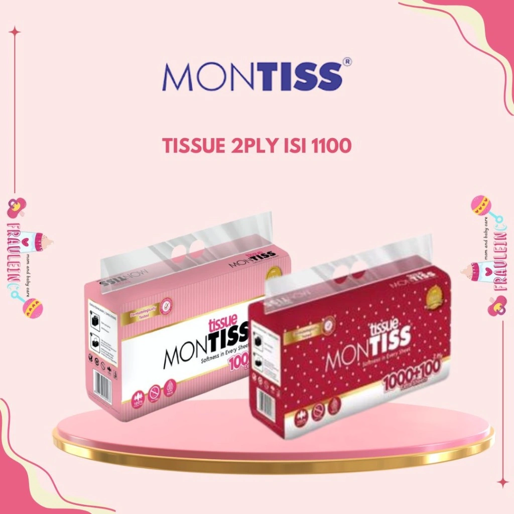 Tisu Tissue MONTISS KILOAN 1000+100 sheets 2ply facial tisu wajah PROMO !!!