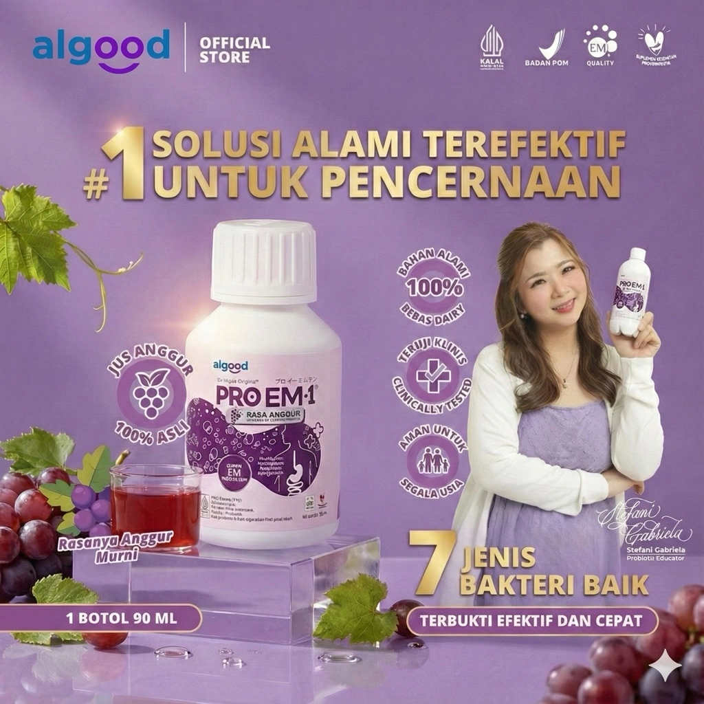 Pro EM 1 - proem 1 vitamin probiotik original suplemen anak bayi wanita dewasa - probiotic probiotics supplement