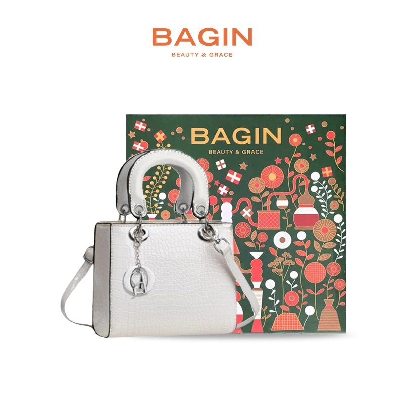 BAGIN  Fayana Bag - Luxury Tas Selempang Handbag Shoulder Bag Wanita Motif Croco sling bag