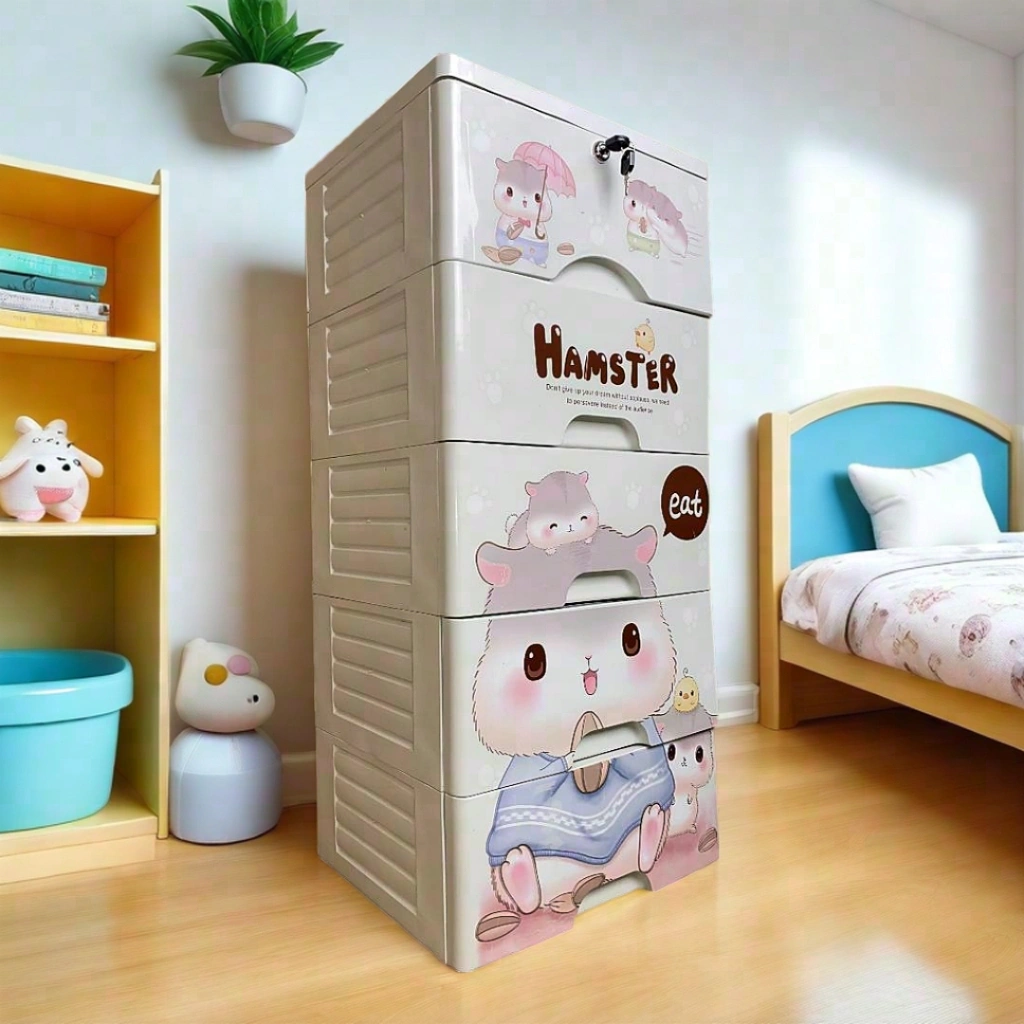Hangyan Lemari pakaian baby tempat penyimpanan mainan anak & Lemari Model Eropa