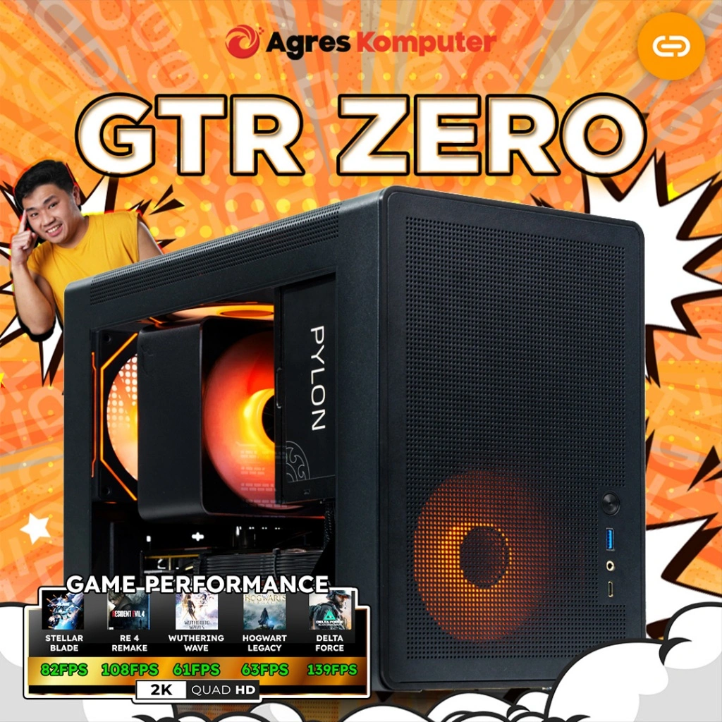 [EXCLUSIVE SERIES] AGRES X GTID GTR ZERO RYZEN 7 5700X RTX 5060 8GB/ 16GB 1TB RAKITAN PC GAMING
