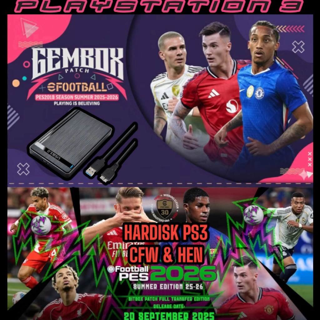 HDD Eksternal PS3 Plug And Play Multiman/MMCM