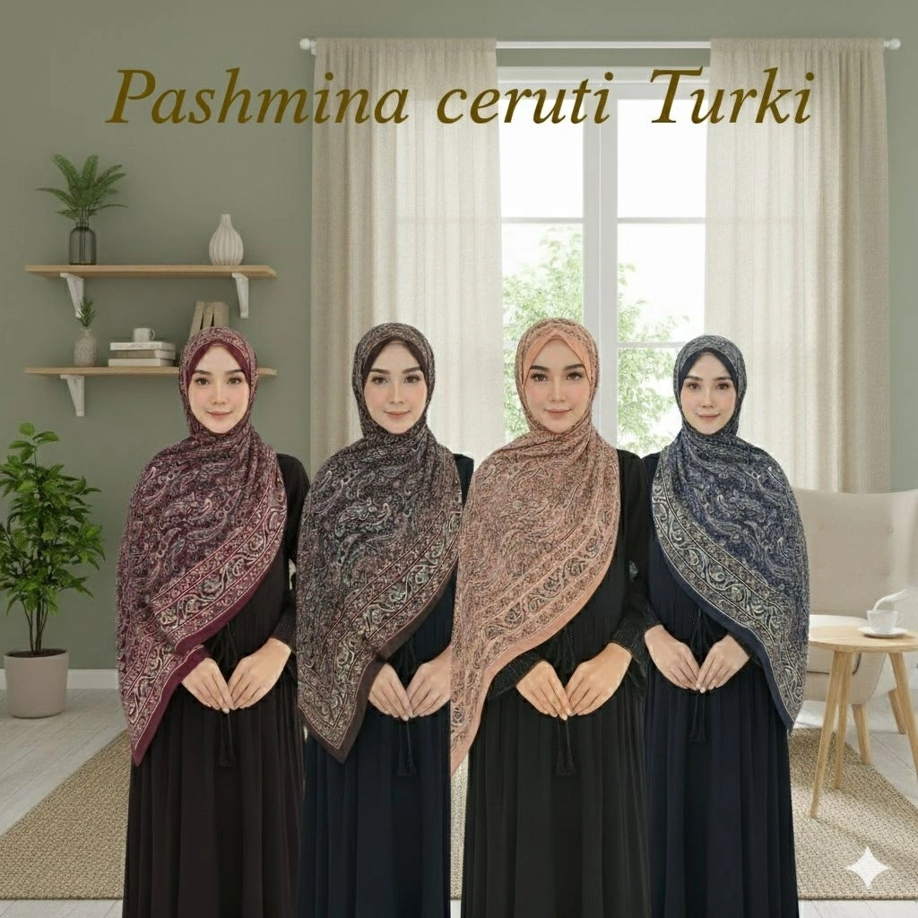 Pashmina Cashmere Turki / Pashmina Ceruty 180×75 cm Best