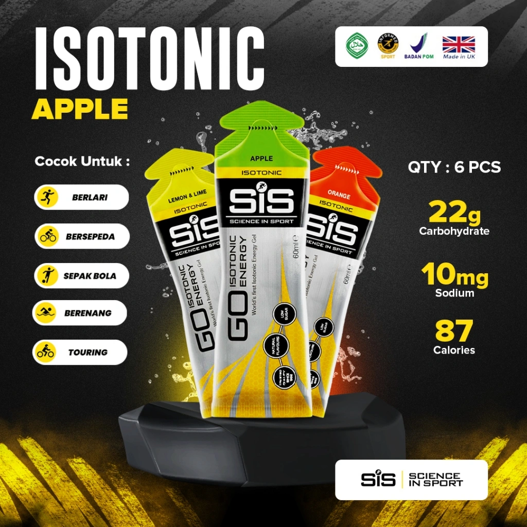 SIS GO Energy Gel 60ml  | Isotonic Stamina Olahraga