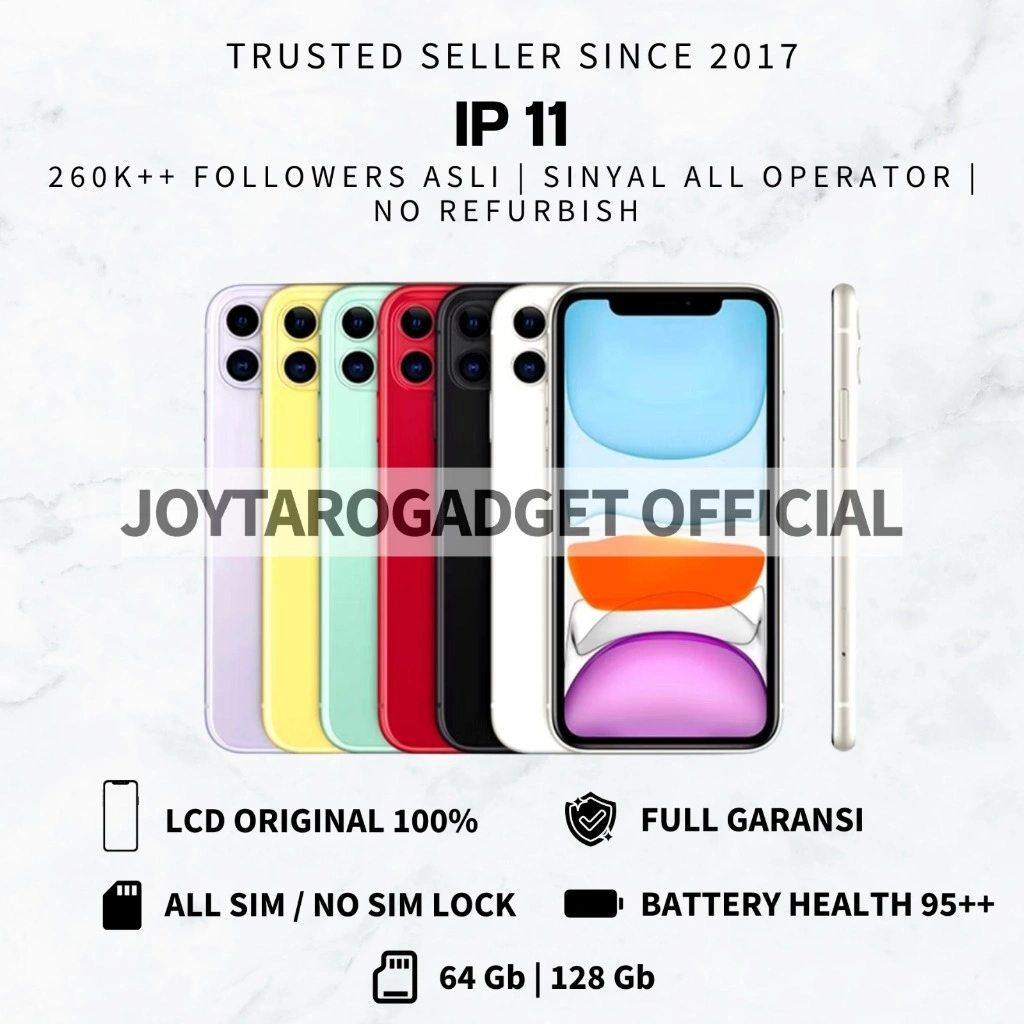 iPhone 11 64gb 128gb Lcd 100% Original Mulus fullset No Refurbish