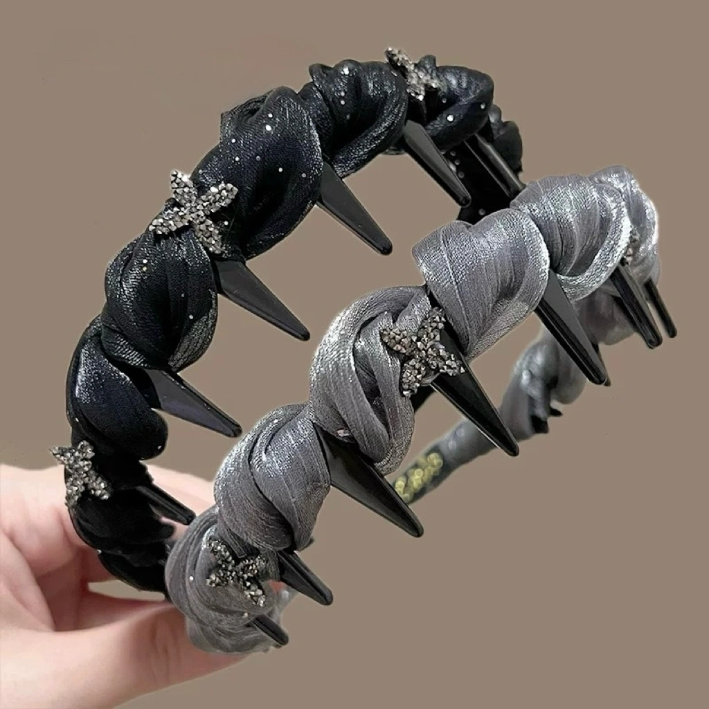 VANIA Bando Sisir Korean Style Bando Kuat untuk Rambut Tipis dan Tebal Mewah