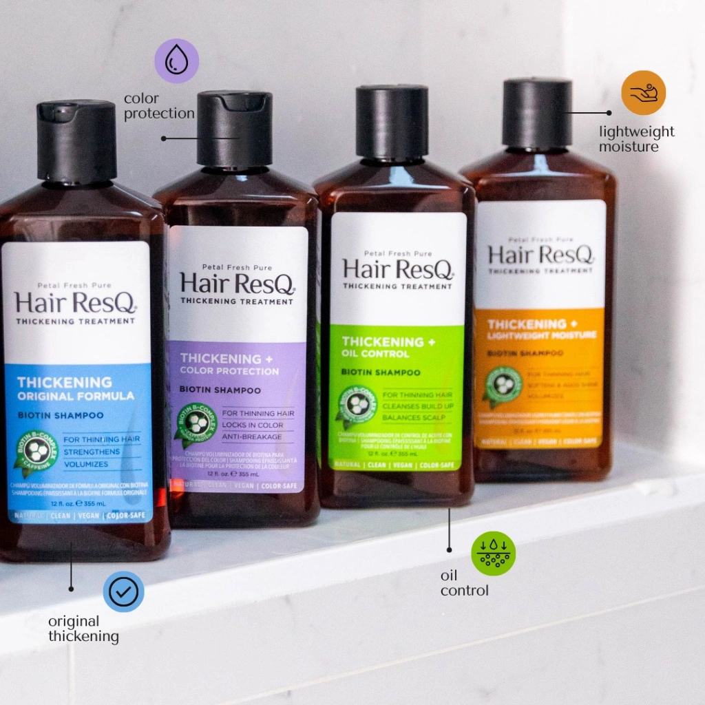 Petal Fresh Hair ResQ Thickening (Shampoo/Conditioner) (Dry Hair/Anti-Dandruff/Normal/Oil/Color)(355ml)