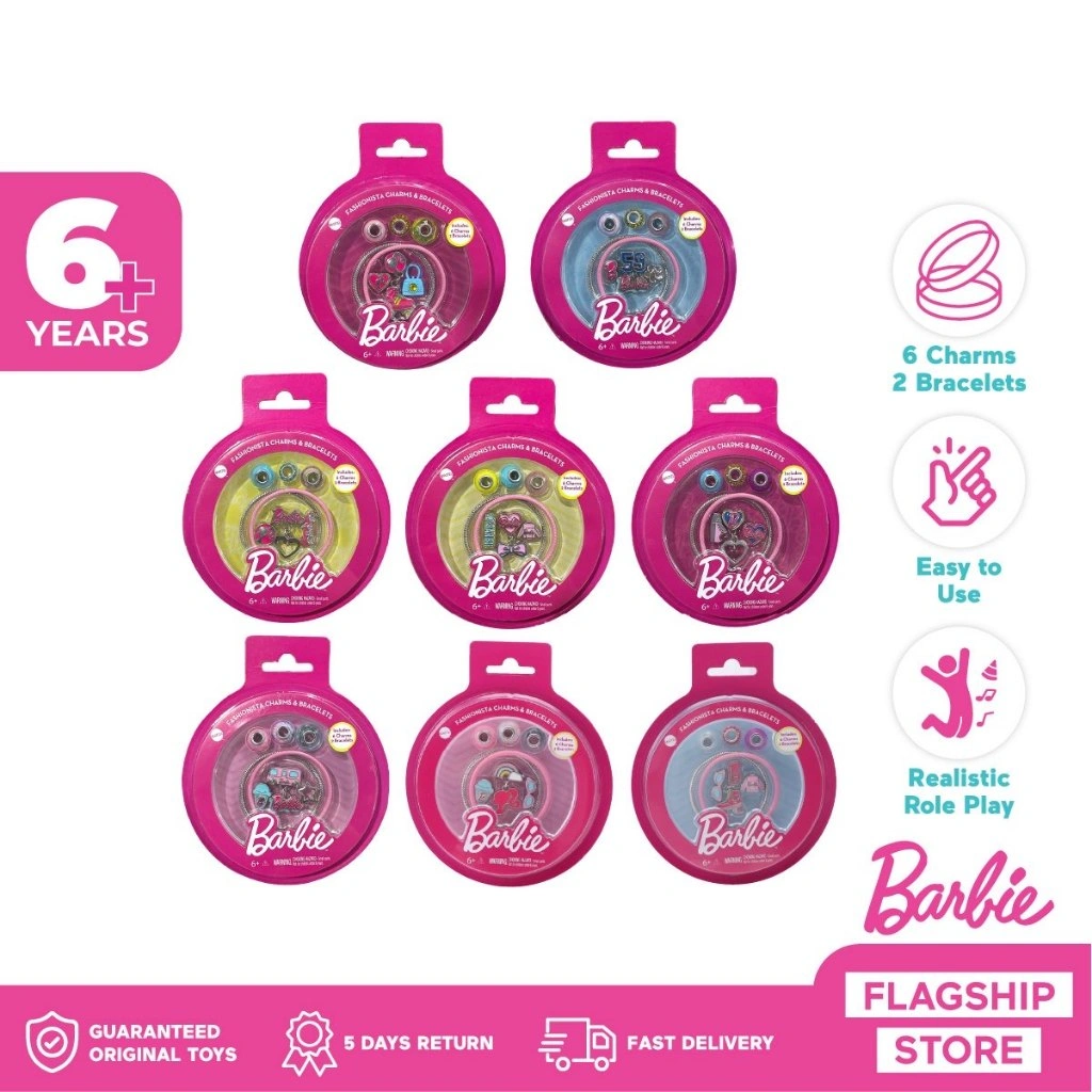 Barbie Bracelet and Charms