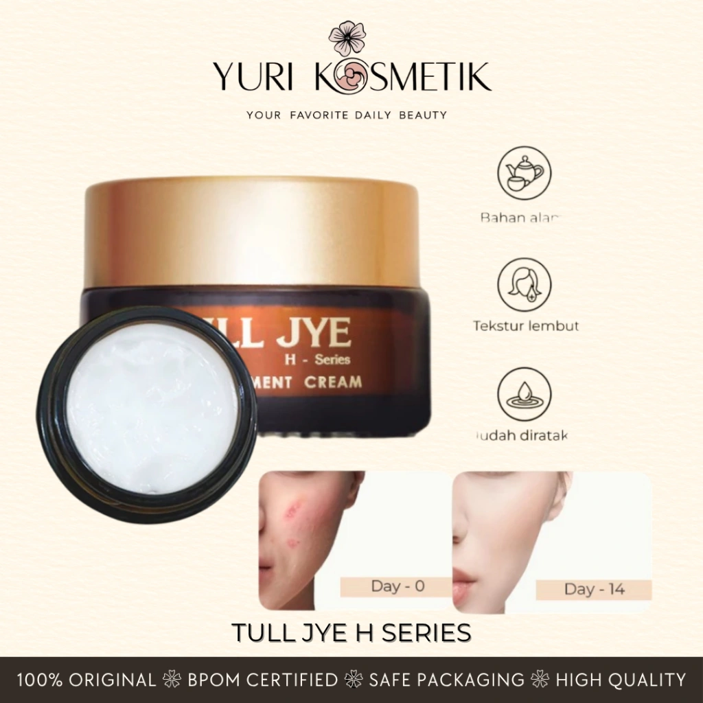 Tull Jye H Series Day Cream 20gram / Tull Jye H Series Night Cream 20gram Kulit Wajah Cerah dan Awet Muda Setiap Hari - For All Skin Type Yuri Kosmetik