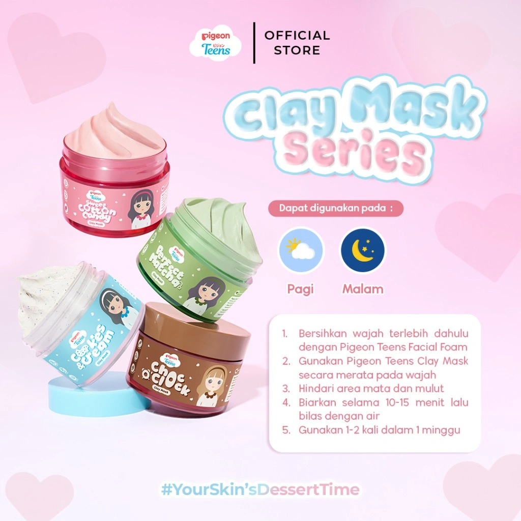 PIGEON TEENS CLAY MASK SERIES 60GR
