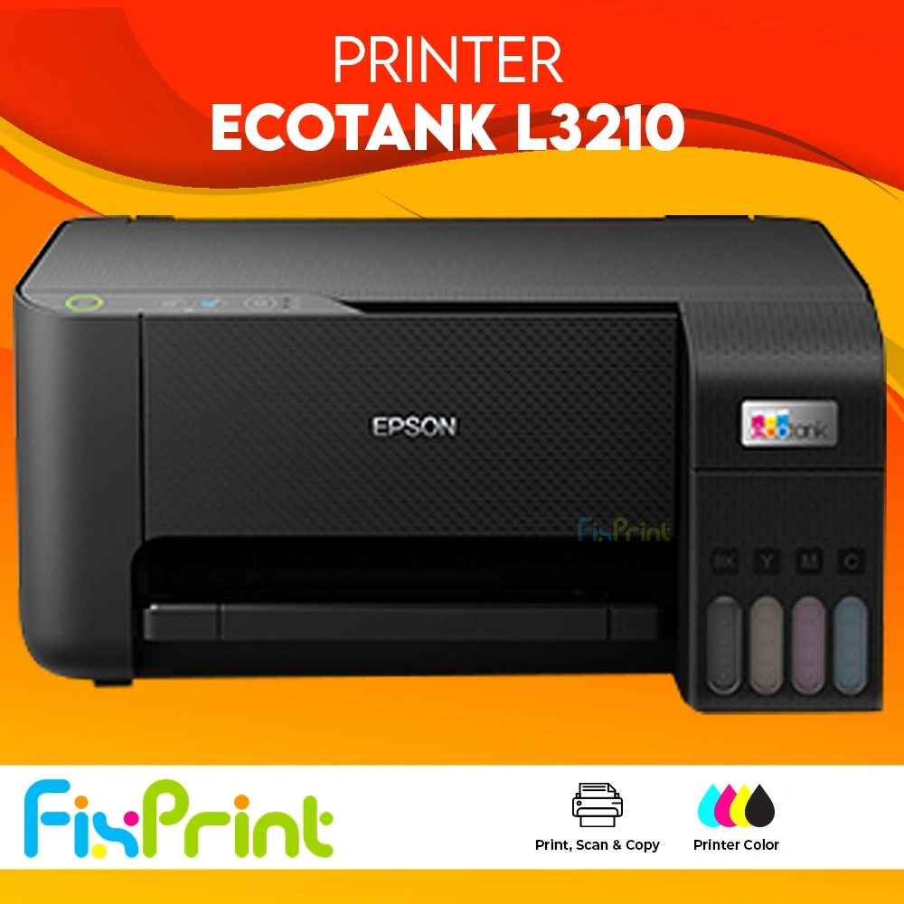 Printer Epson L3210 L3211 Black L3216 White Print Scan Copy All-in-One Pengganti Printer Multifungsi Photo Warna L3110 L3116 Ink Tinta 003 Printer Epson L121 Print Only