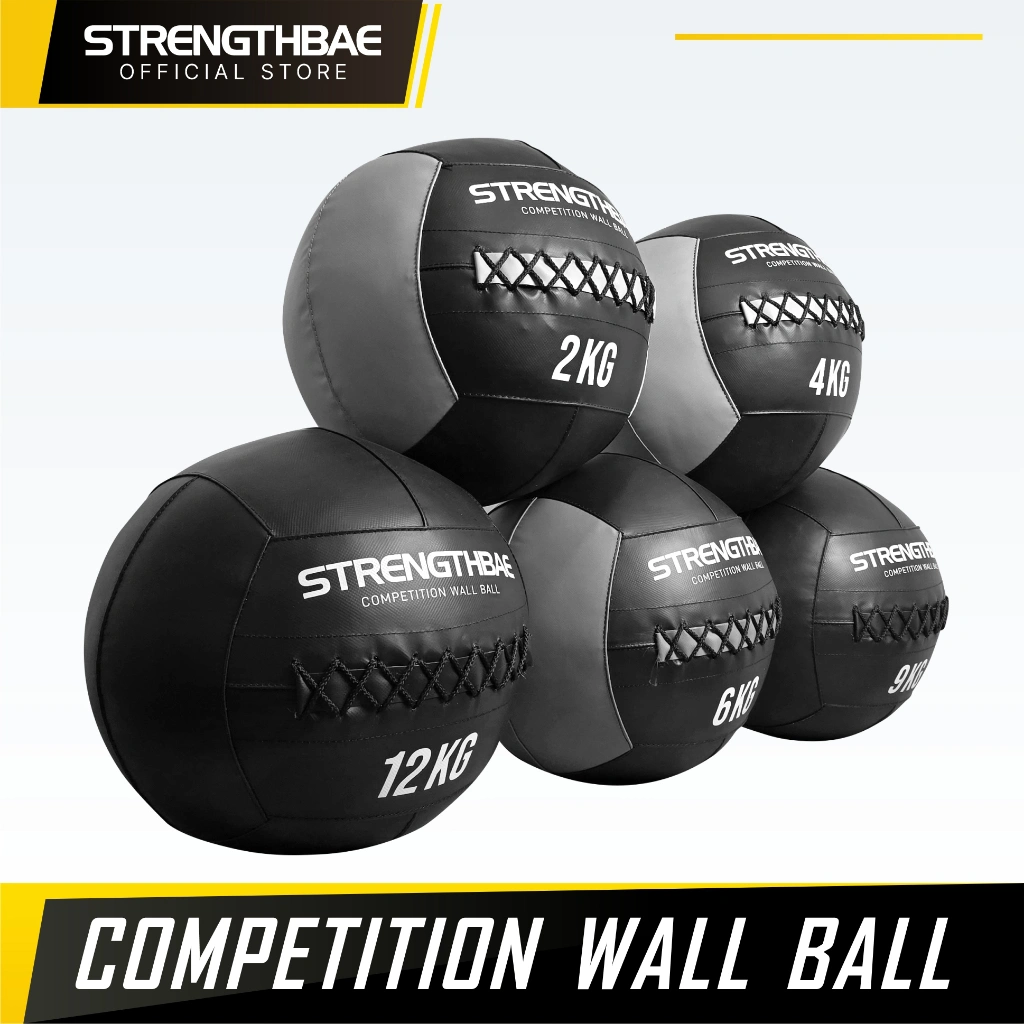 Wall Ball Competition STRENGTHBAE Medicine Ball Bola Gym Fitness Crossfit Heavy Duty