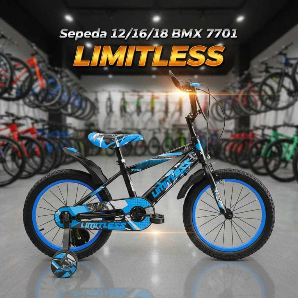 BMX Sepeda 12 16 18 Bmx 7701 Limitless Sepeda BMX Sepedak Anak