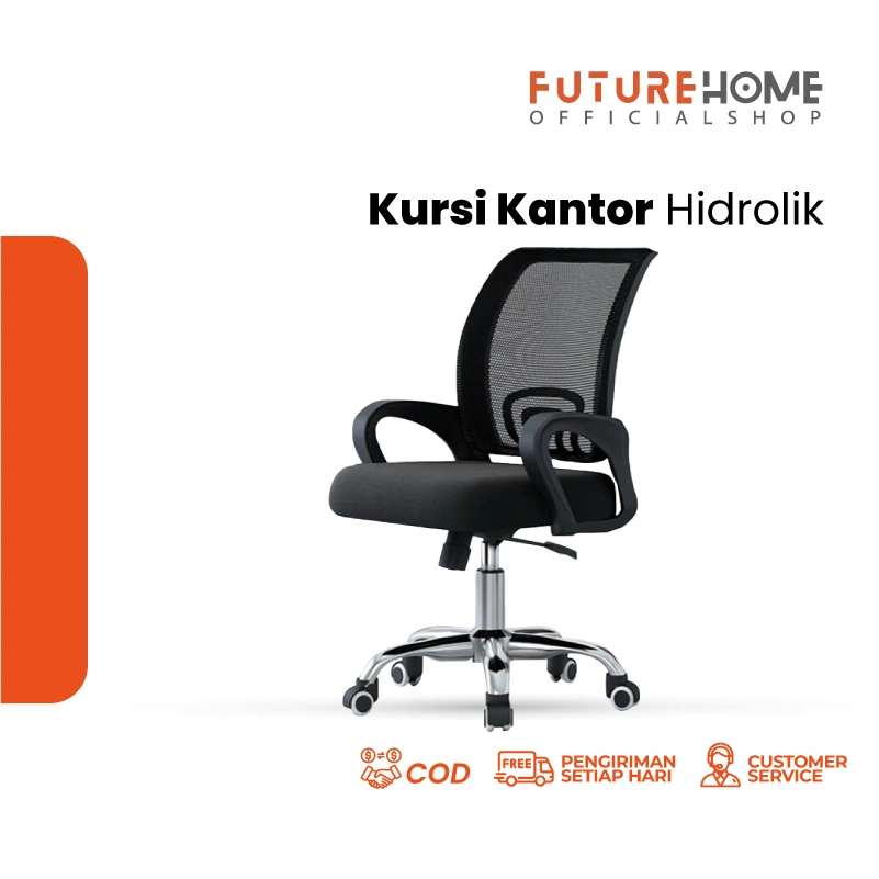 Kursi Kantor Ergonomis Kursi Kerja Kursi Belajar Kursi Gaming Jaring Nyaman Putar Hidrolik Roda