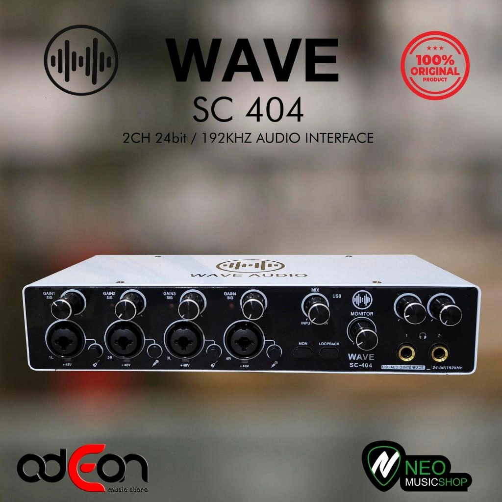 WAVE SC404 SC 404 4Channel 24bit/192kHz USB Audio Interface