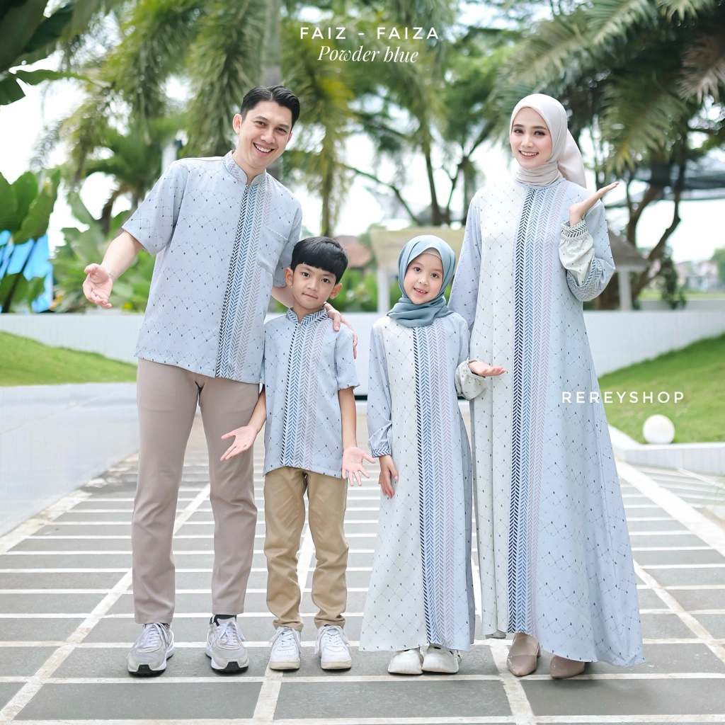 Rereyshop Faiza Dress (DRESS MOM) Dress Sarimbit Terbaru Baju Couple Pasangan I Sarimbit Keluarga
