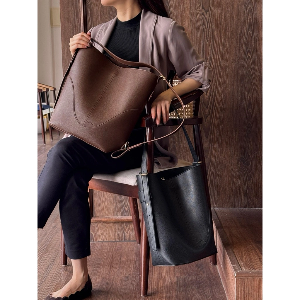 ANJOU — Saint-Denis Bucket Work/Travel Bag || Tas Wanita Laptop/Kerja/Tote Elegan