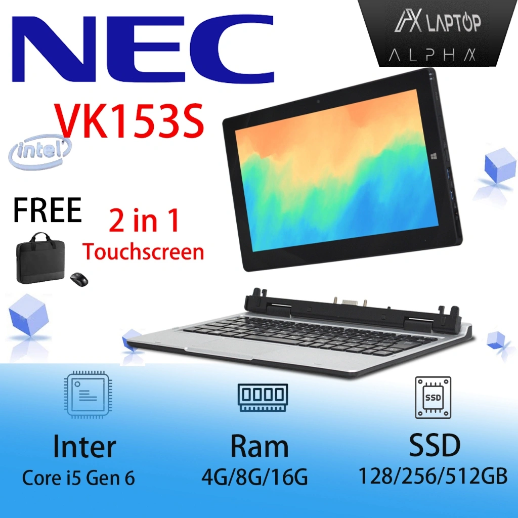 Laptop NEC VK153S VK12 Tab versapro Murah Core I5 Gen 6/7/8 RAM 8GB SSD 256GB  Like baru  Mulus Bergaransi 1 Bulan MURAH BERKUALITAS!!Mulus / Original / Berkualitas