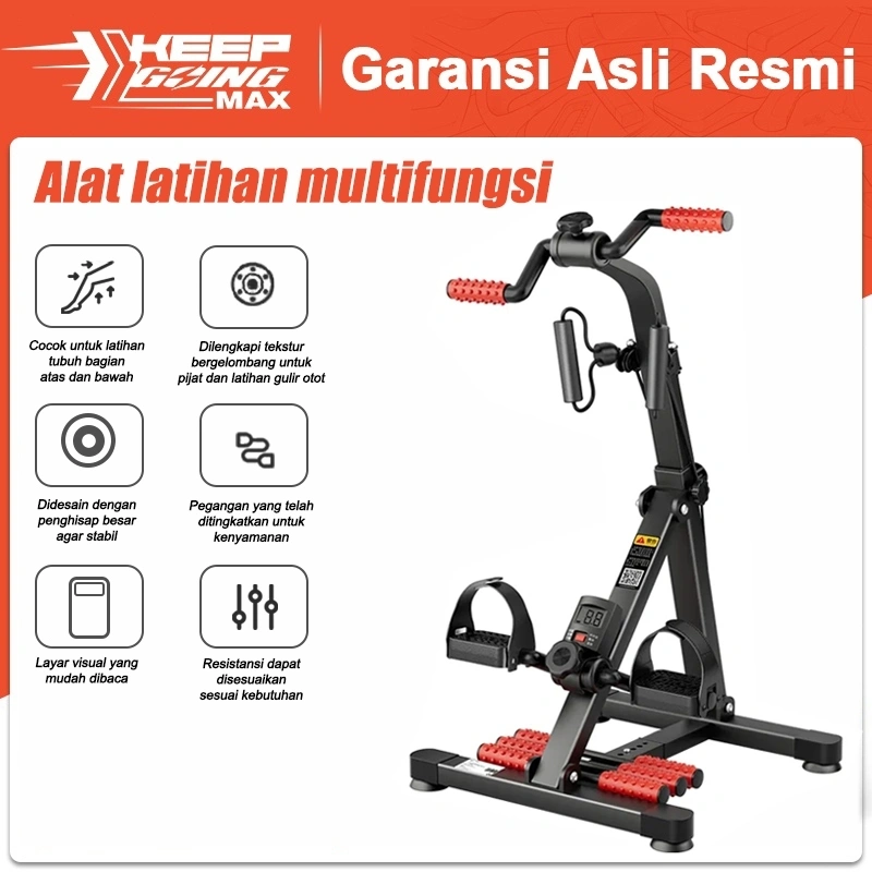 Alat Latihan Rehabilitasi Sepeda Statis untuk Rumah Tangga, Latihan Anggota Tubuh Atas dan Bawah, untuk Lansia, Kaki dan Tangan, Pasca Stroke dan Penderita Hemiplegia