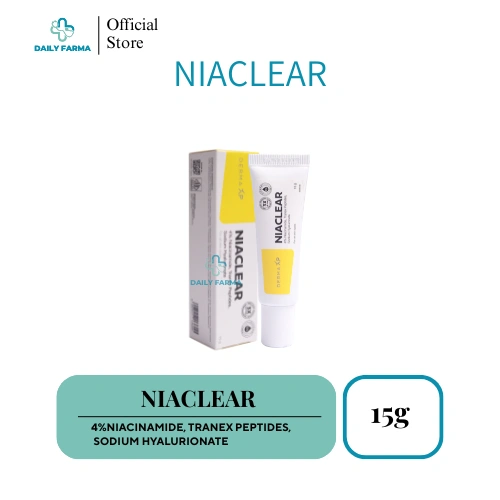 Niaclear Niacinamide 4% gel 15g -Mencerahkan, Merawat Kulit Berjerawat dan memperbaiki Skin Barrier