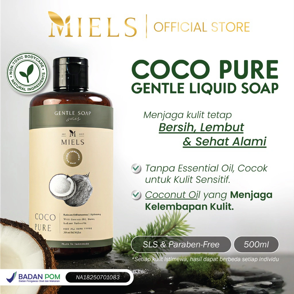 Miels - Coco Pure gentle soap series 500 ml - face & body liquid soap