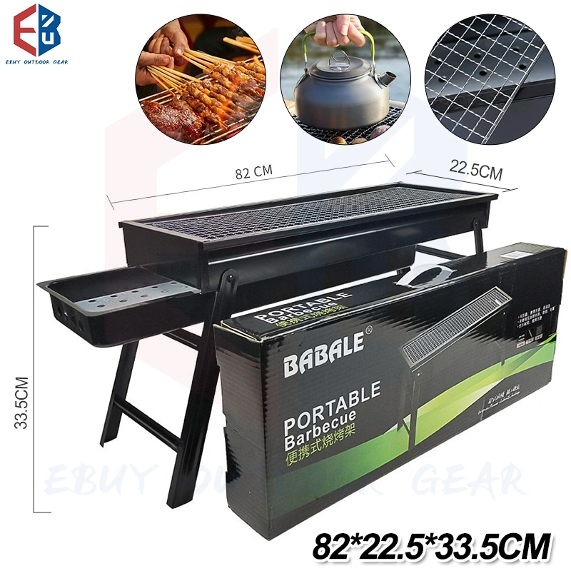 Alat Panggang Barbeque Grill Portable Roekre / Panggangan Grill Portable/ Pemanggang Lipat BBQ Tempat Pemanggang Serba Guna/Pemanggang Camping Pakai Arang