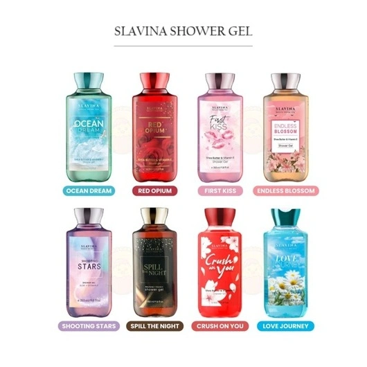 SLAVINA Shower Gel 350 ML | Sabun Mandi Cair