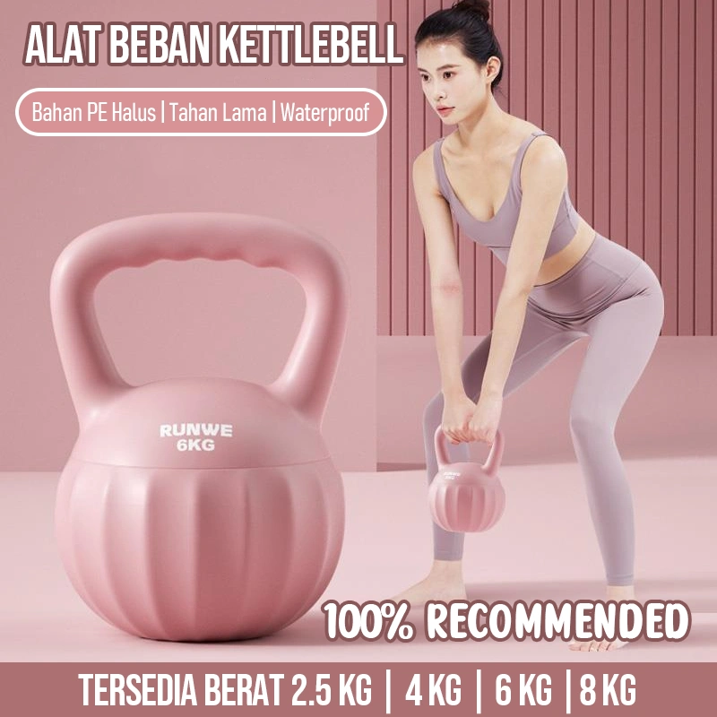 BBAK Alat Fitness KettleBell Barbel Dumbell 2KG/4KG/6KG/8KG Dumble Gym Olahraga Angkat Beban