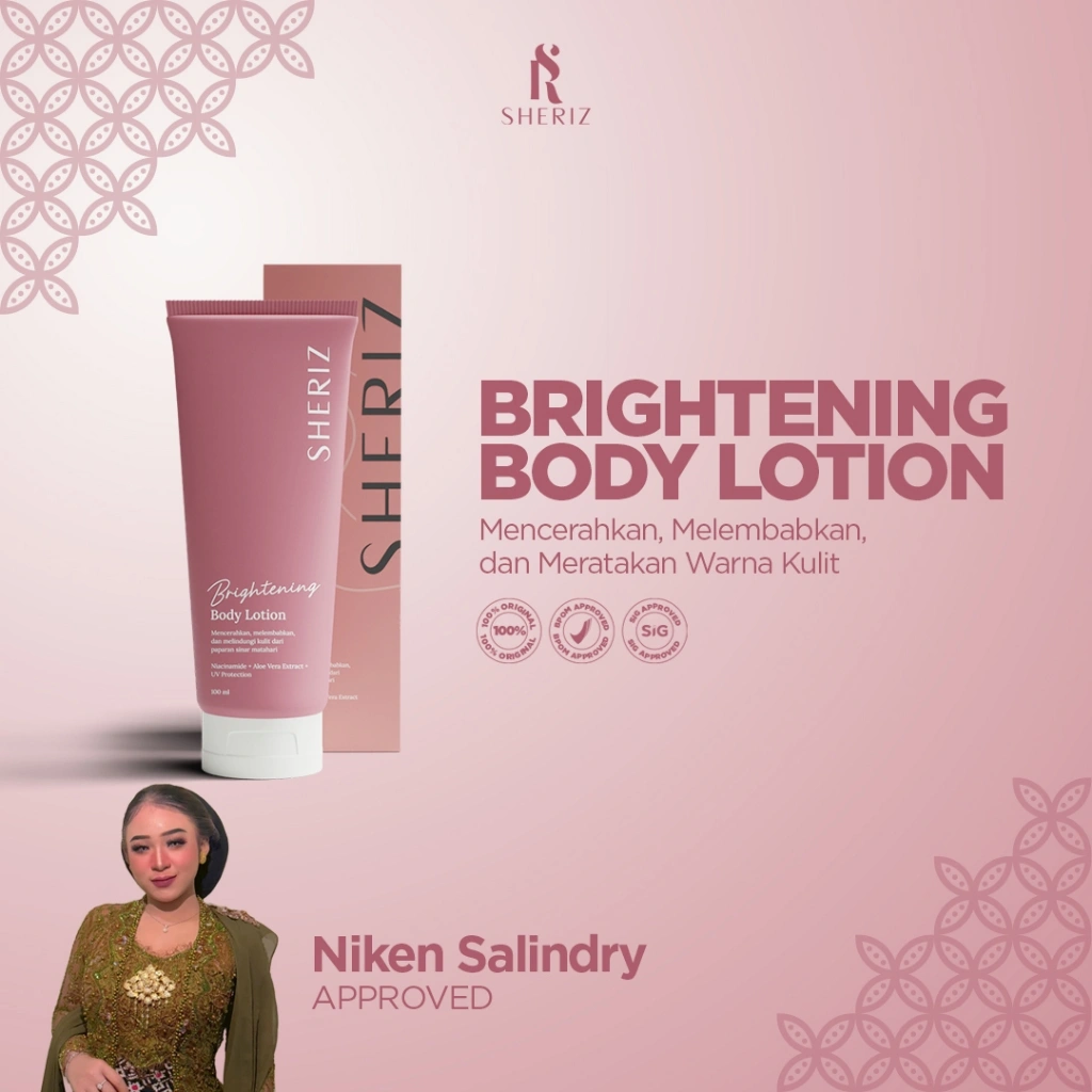 Sheriz - Body Lotion Whitening Pemutih 100 Ml | Penghilang Bekas Luka |