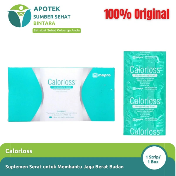 Calorloss Tablet – Suplemen Serat untuk Membantu Jaga Berat Badan