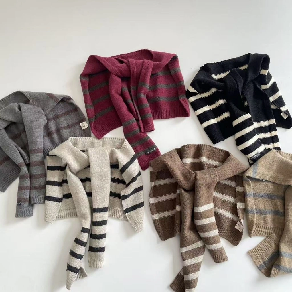 MyBebee Syal Rajut Garis Stripe Scarf