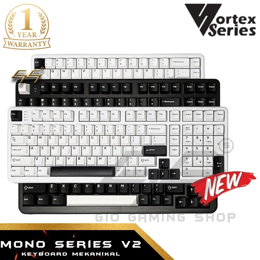 VortexSeries MONO SERIES V2 Mechanical Keyboard MONO 65 75 80 87 100 Keyboard Gaming Hotswapable