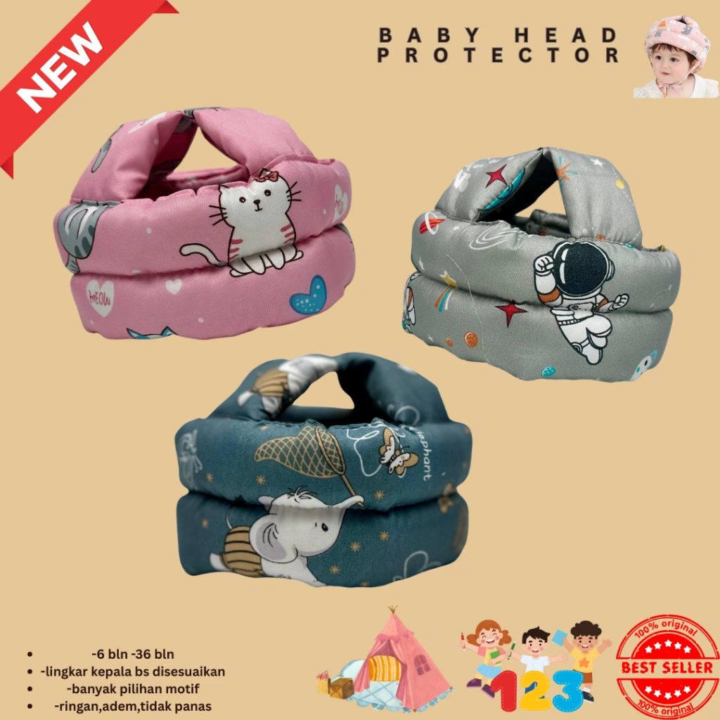 Helm Bayi Anti Bentur / Topi Pelindung Kepala anak bayi/ Baby Head Protector / Helm Anak Benturan