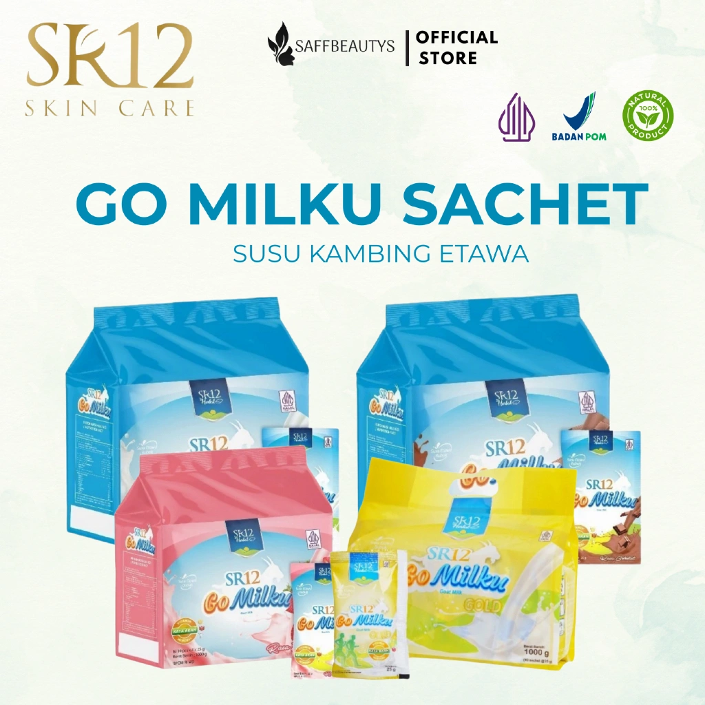 SR12 Go Milku Susu Kambing Etawa Kemasan Bag Isi 40 Sachet