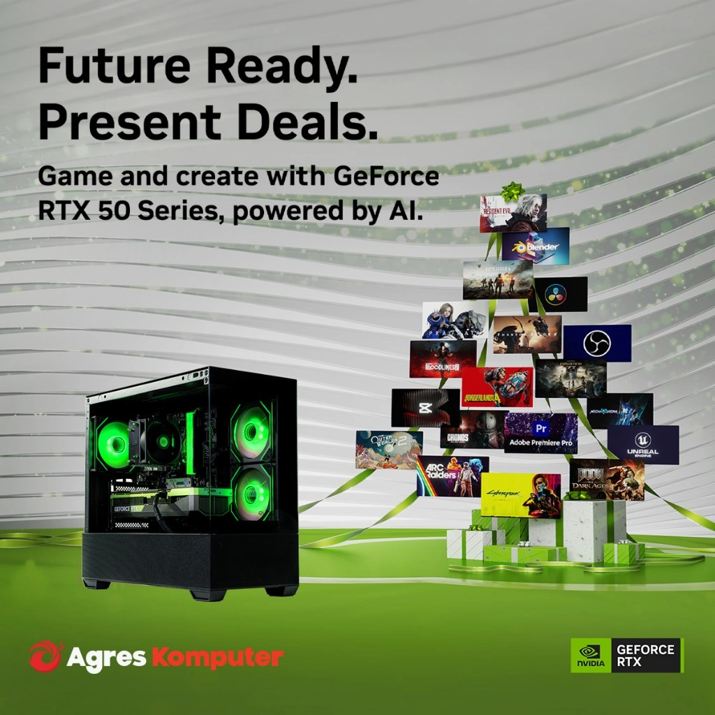 [NVIDIA Ai] AGRES PYROLITE PC RYZEN 5 7500F RTX 5060 8GB/ 32GB 1TB RAKITAN PC GAMING