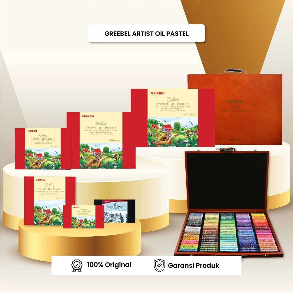 GREEBEL Crayon ARTIST Set 12 24 36 48 72 Warna / ARTIST Oil Pastel / Crayon Greebel