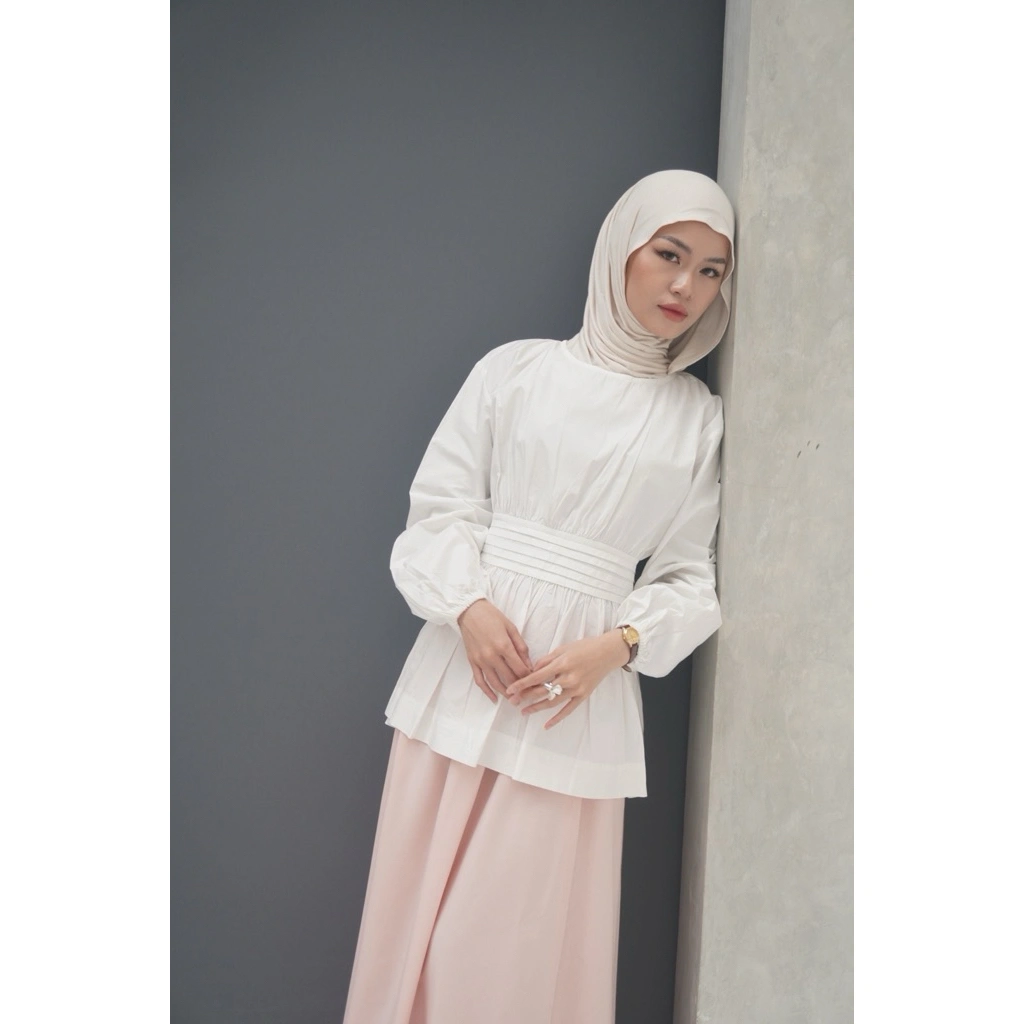 MISMIS - Elena Blouse | cotton blouse | denim blouse | katun | atasan wanita