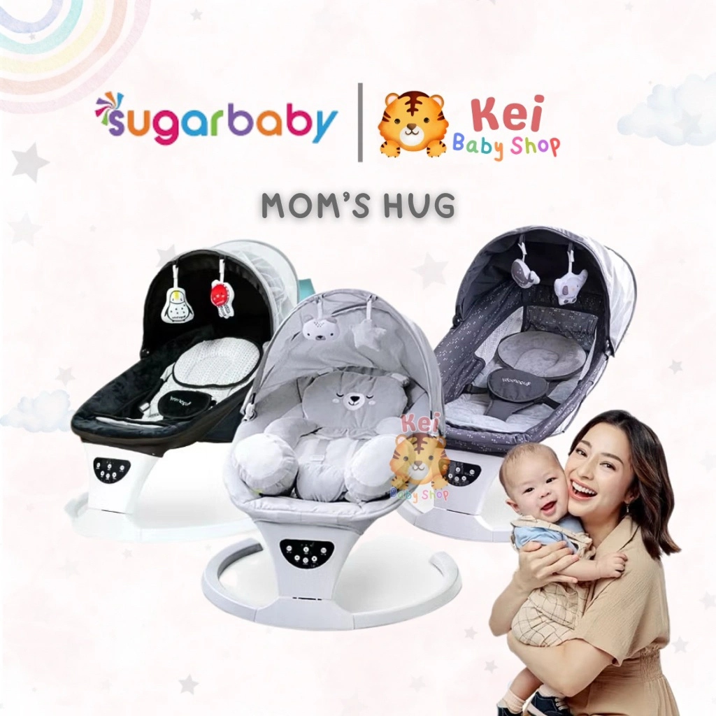 Sugar Baby Mom's Hug Automatic Baby Swing Bed / Ayunan Baby Elektrik / Rocker Bayi Anak