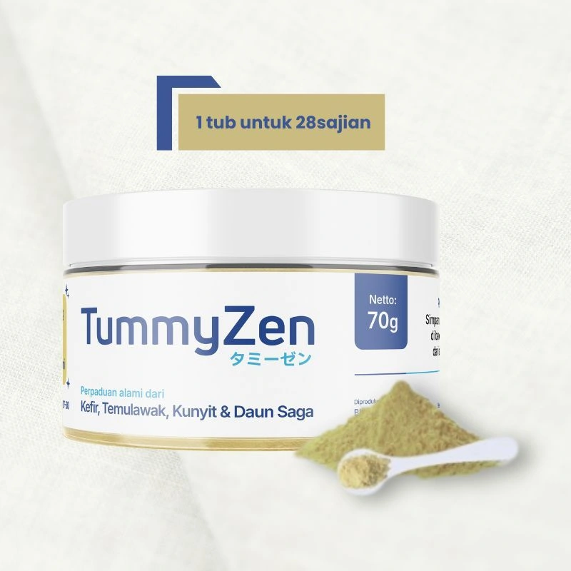 TummyZen isi 70gr Herbal & Probiotik untuk Maag & GERD Redakan Nyeri Lambung