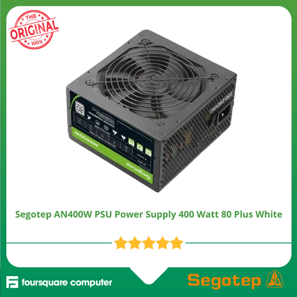 Segotep AN400W PSU Power Supply 400 Watt 80 Plus White