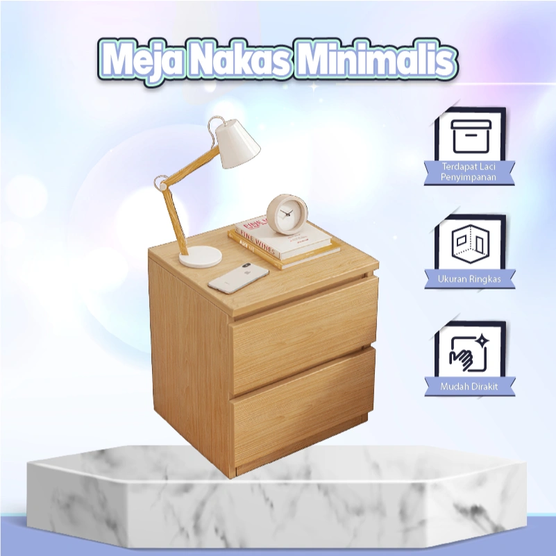 Meja Nakas Minimalis Meja Samping Meja Sudut Multifungsi Meja Kamar Tidur Minimalis Bedside Table