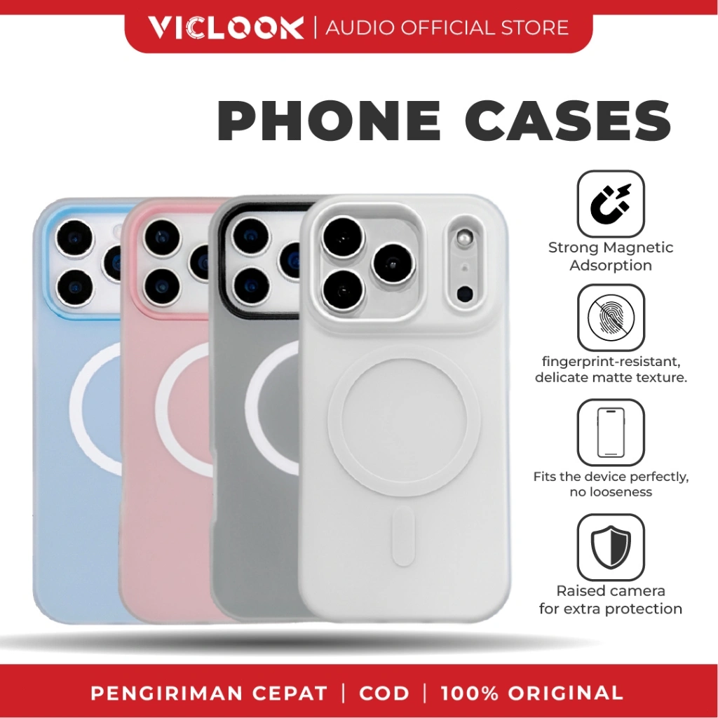 VICLOOK Magnetic Case Fit for iPhone 11/12/13/14/15/16/17/Pro/ProMax/Plus