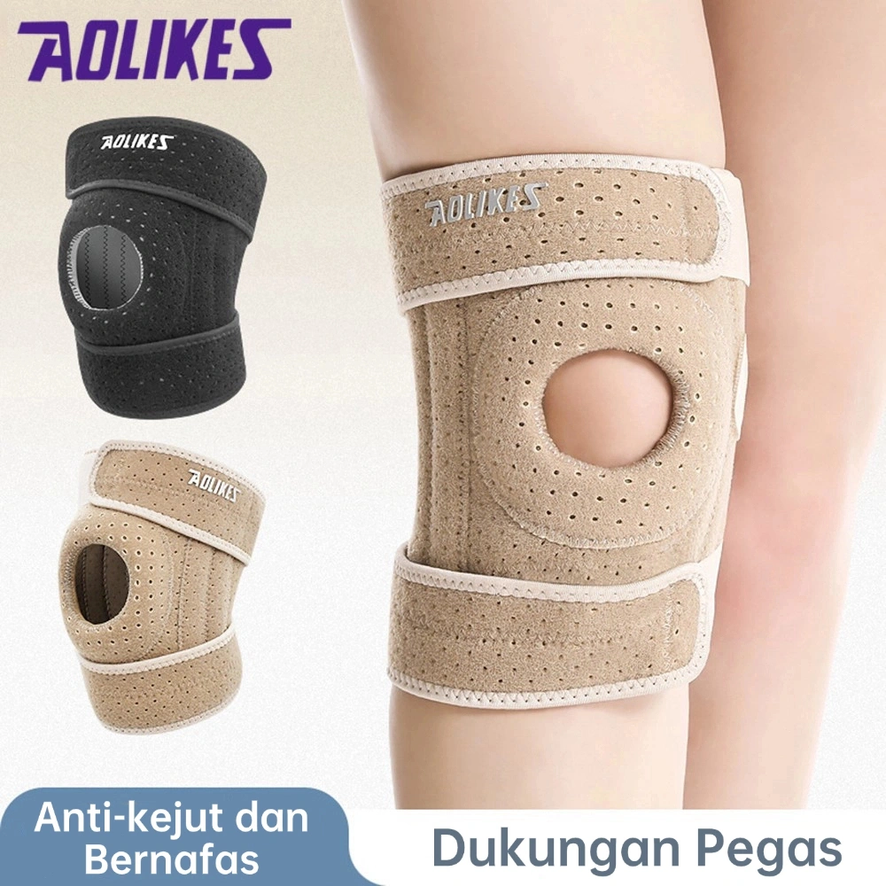 AOLIKES Deker Lutut Terapi Lutut Knee Support Wrap Knee Pad Sport Deker Pellindung Lutut